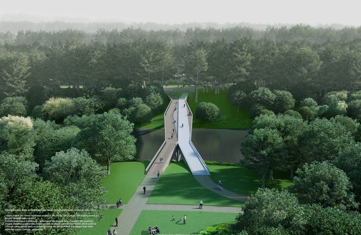 pėsčiųjų tilto per Neries upę