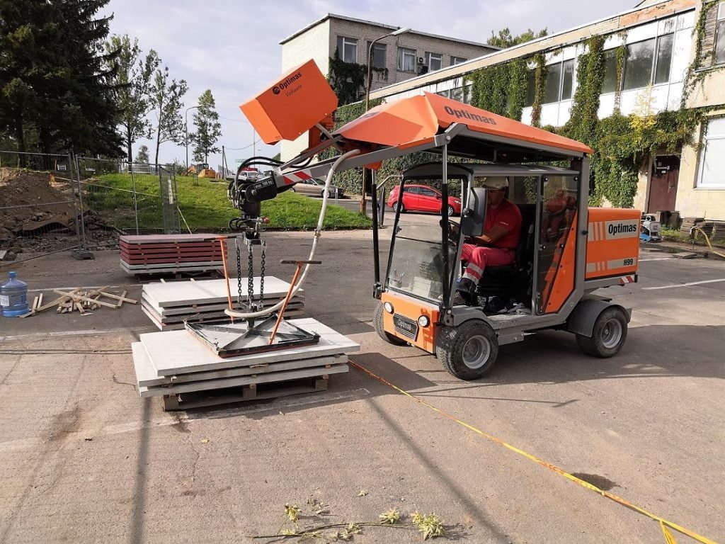 Linkmenų gatvėje galima išbandyti inovatyvią pėsčiųjų tako dangą 3 Inovatyvi betono modulių danga 3