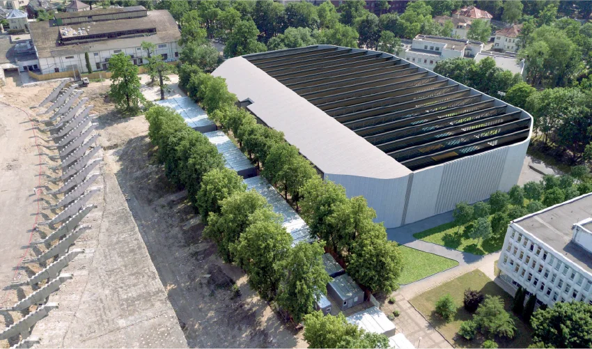 Pristatytos naujojo Kauno lengvosios atletikos maniežo vizualizacijos 1 Kauno lengvosios atletikos maniežas