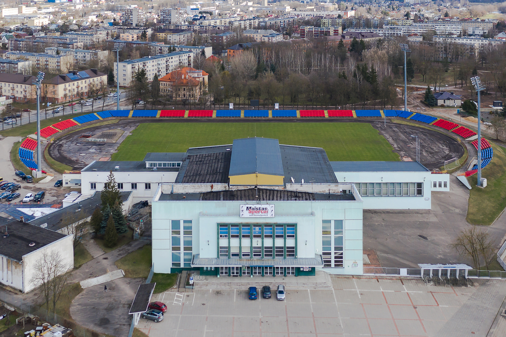 Penki Panevėžio pastatai, kuriuos būtina aplankyti 3 01 04 1 Sporto rumai ©Norbert Tukaj DJI 0726