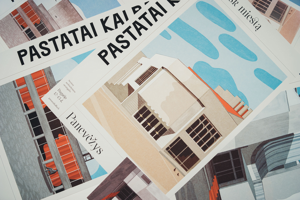 Panevėžio pastatus nupiešusi iliustratorė L.Vyšniauskaitė: kiekvienas jų transliuoja savitą jausmą 2 pastatai kalba panevėžys