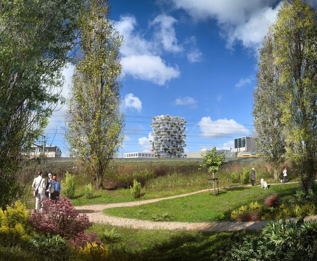 Amsterdamo saloje – namai ne tik žmonėms, bet ir gyvūnijai 4 MVRDV biuro apželdintas pastatas