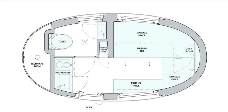 Ecocapsule floorplan