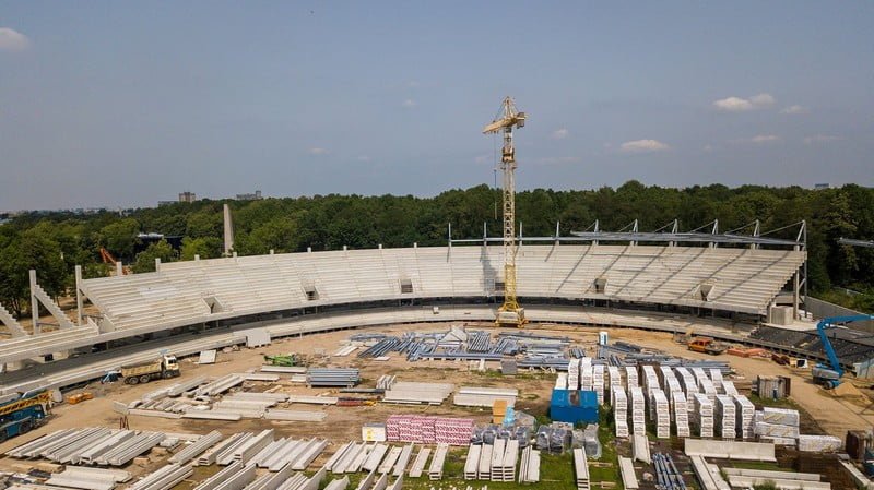 Kaunas dariaus ir gireno stadionas statybos
