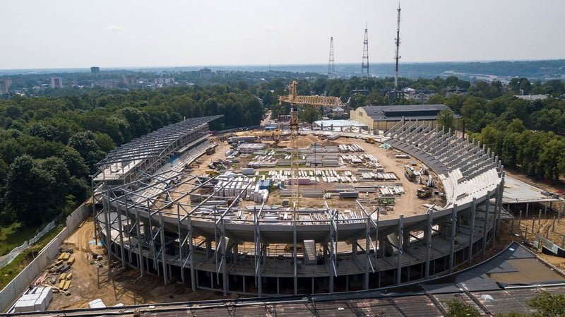 Kaunas dariaus ir gireno stadionas statybos