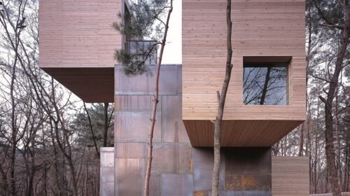 Gamtos stichijų namas (Anyang‘o kurortas, Pietų Korėja, 2006). © Rintala Eggertsson Architects  ‎