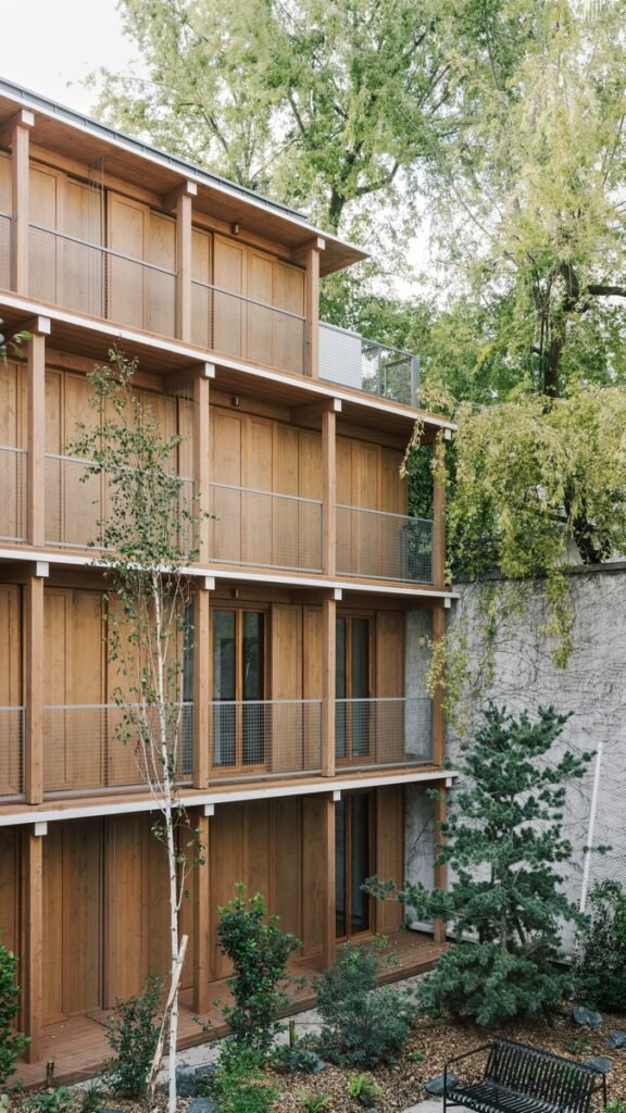 Paryžiaus kvartalo širdyje paslėptas ir atrastas medinis daugiabutis 2 Logements - MARS Architectes - Paris 12ème