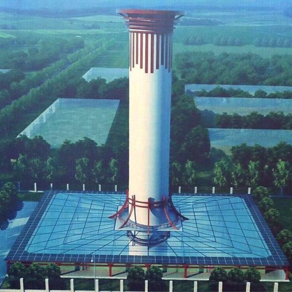 Kinija Šaansi provincija100 m aukščio orą valantis bokštas