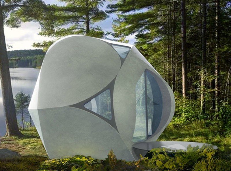 japanese company builds a 3d printed futuristic tiny home in less than 24 hours 183928 1