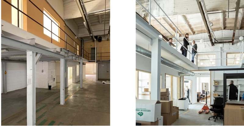 Betono kvartalas – (ne)atrastas Vilnius 6 „DO architects“ biuras prieš rekonstrukciją ir po rekonstrukcijos.