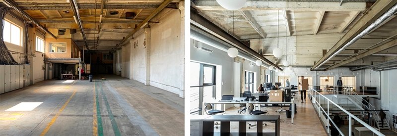 Betono kvartalas – (ne)atrastas Vilnius 5 BEFORE AFTER Concrete factory offices ©Lukas Jusas ©DOARCHITECTS 3 1