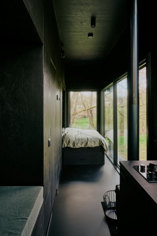 Raus x Wehrmuehle Cabin Model 2 designed by Sigurd Larsen Bed View Credit Noel Richter