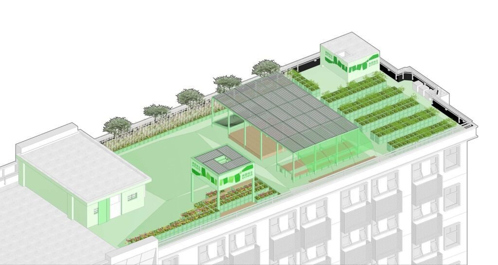 Auginti savo daržą ir ilsėtis galima ir ant daugiabučio stogo 15 19 单元模块组成的设计能够灵活应对变化的条件©一十一建筑
