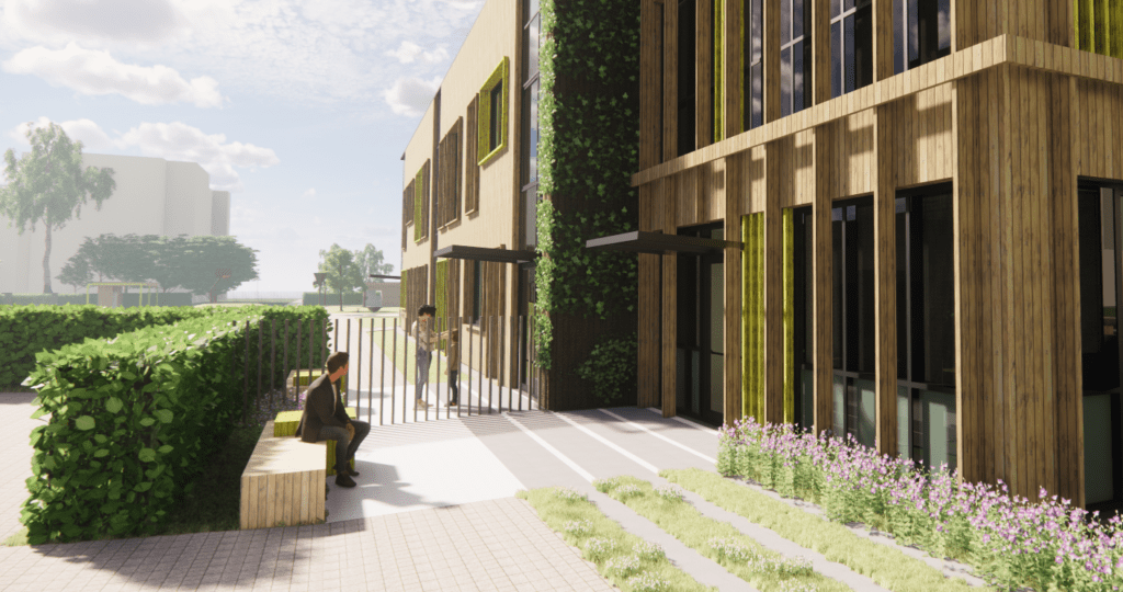 Geros žinios Vilniaus Pilaitės gyventojams: bus statomas vaikų darželis su baseinu 4 3 įveiklintas įėjimas 1