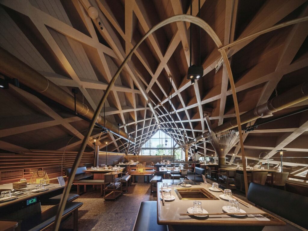 not ready timber roofed restaurant behive architects 10 1