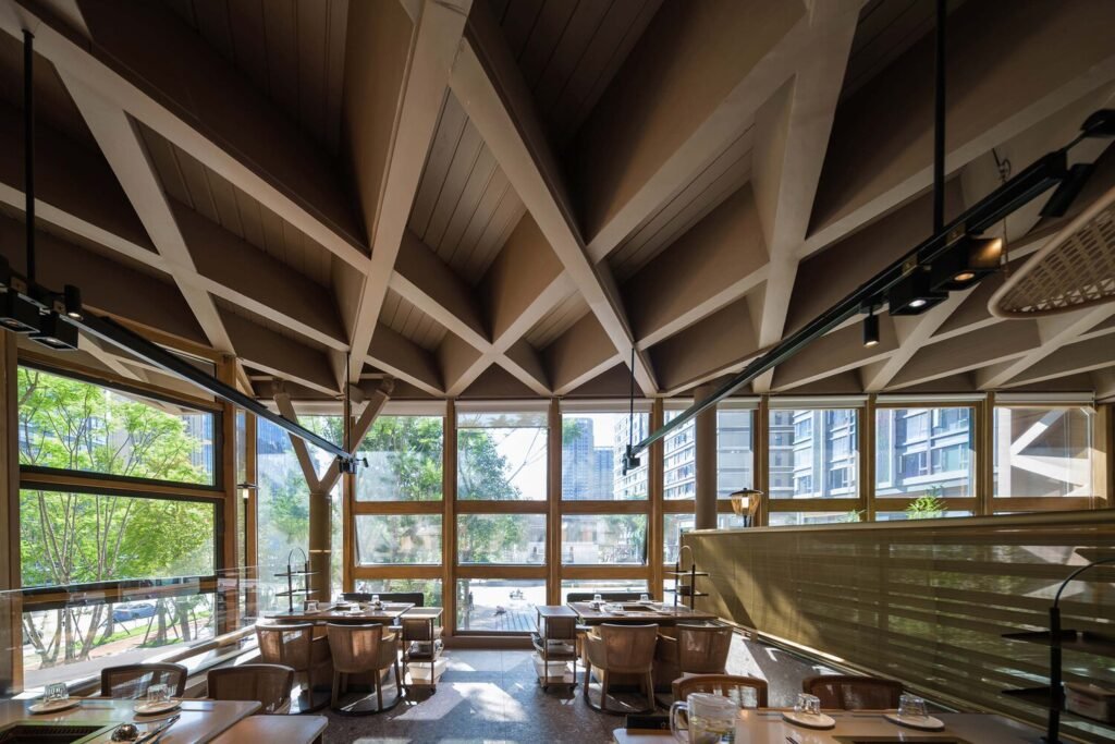 not ready timber roofed restaurant behive architects 5 1