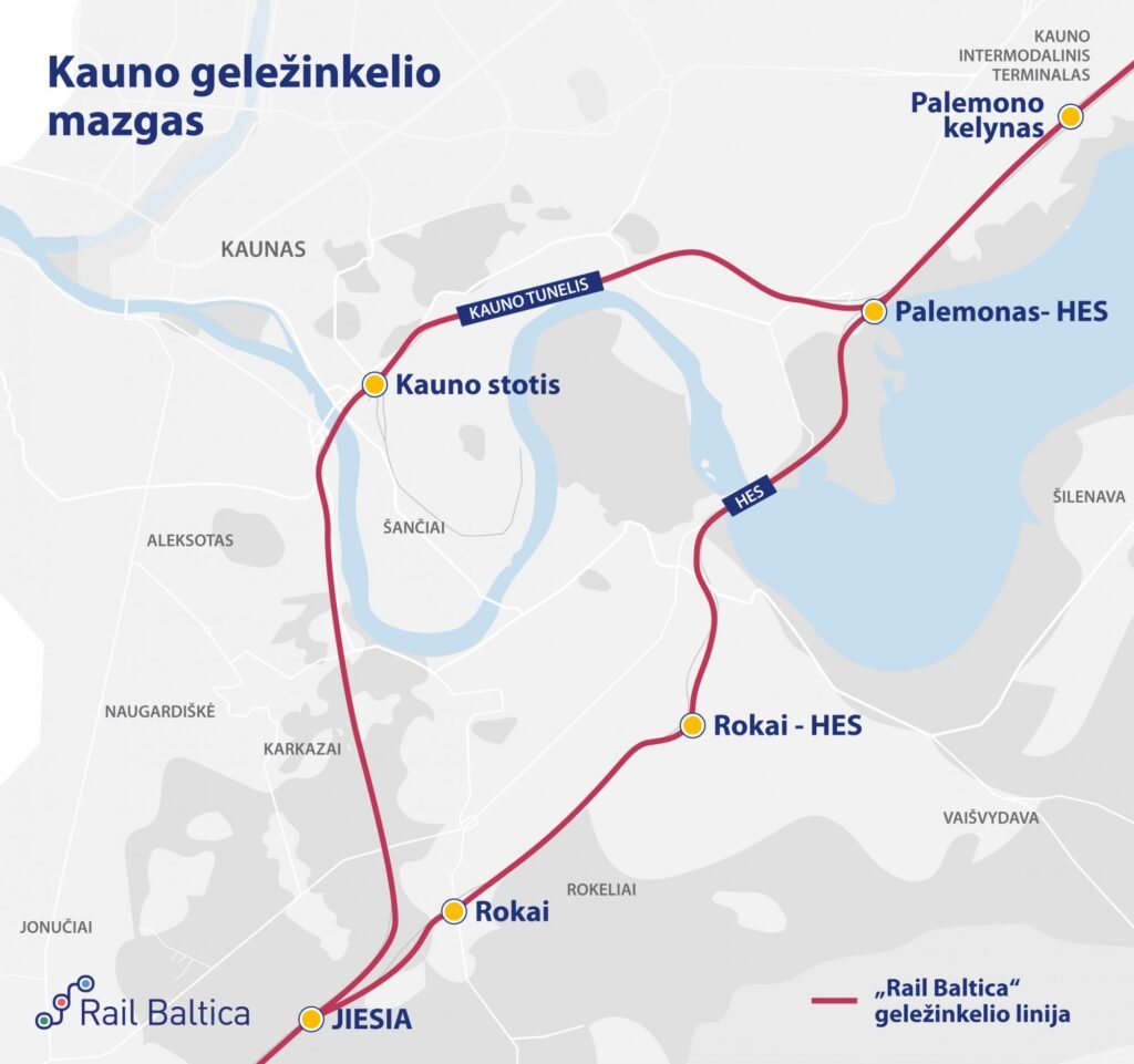 Kauno gelezinkeliu mazgas Rail Baltica