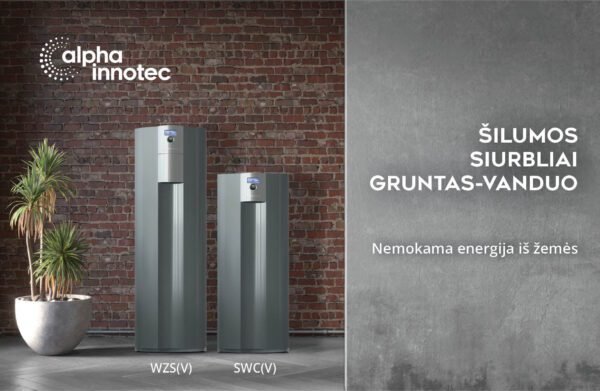 alpha innotec alterra serojos silumos siurbliai gruntas vanduo WZSV ir SWCV