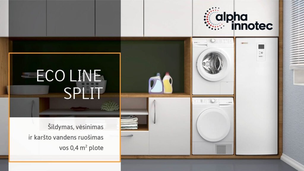 alpha innotec ECO LINE SPLIT vidinis blokas HT Split ukineje patalpoje