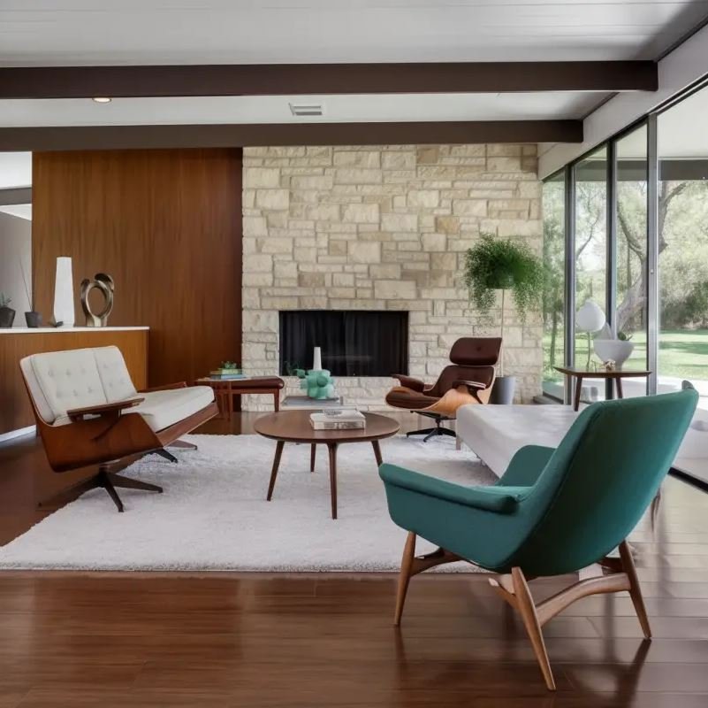 mid century modern livingroom interior design axxla.com muotr