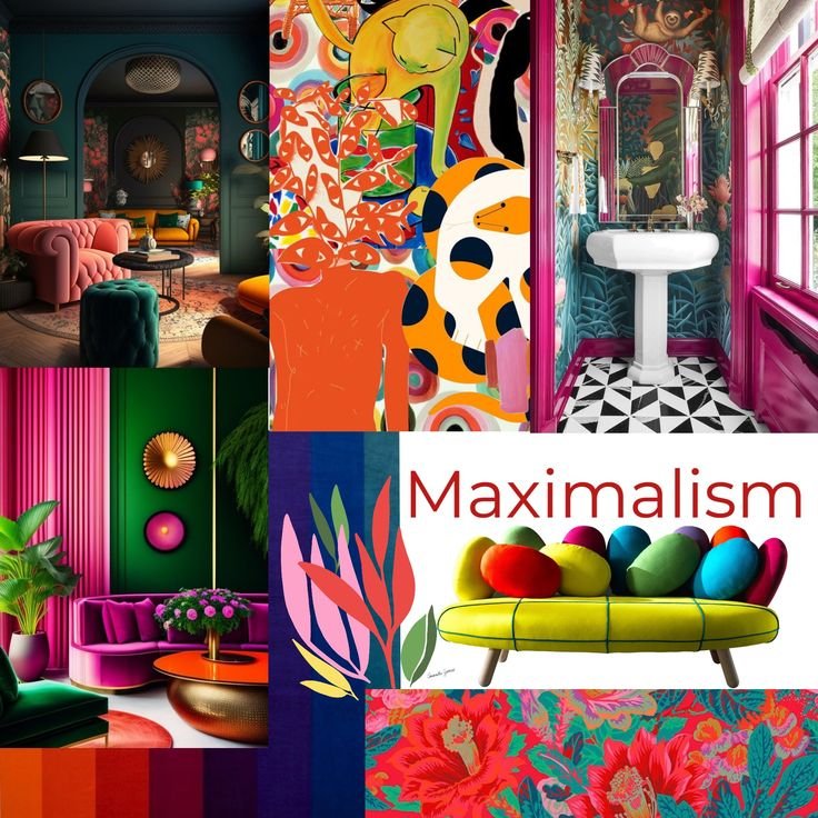 Maximalism Interior Design Mood Board by Gemma