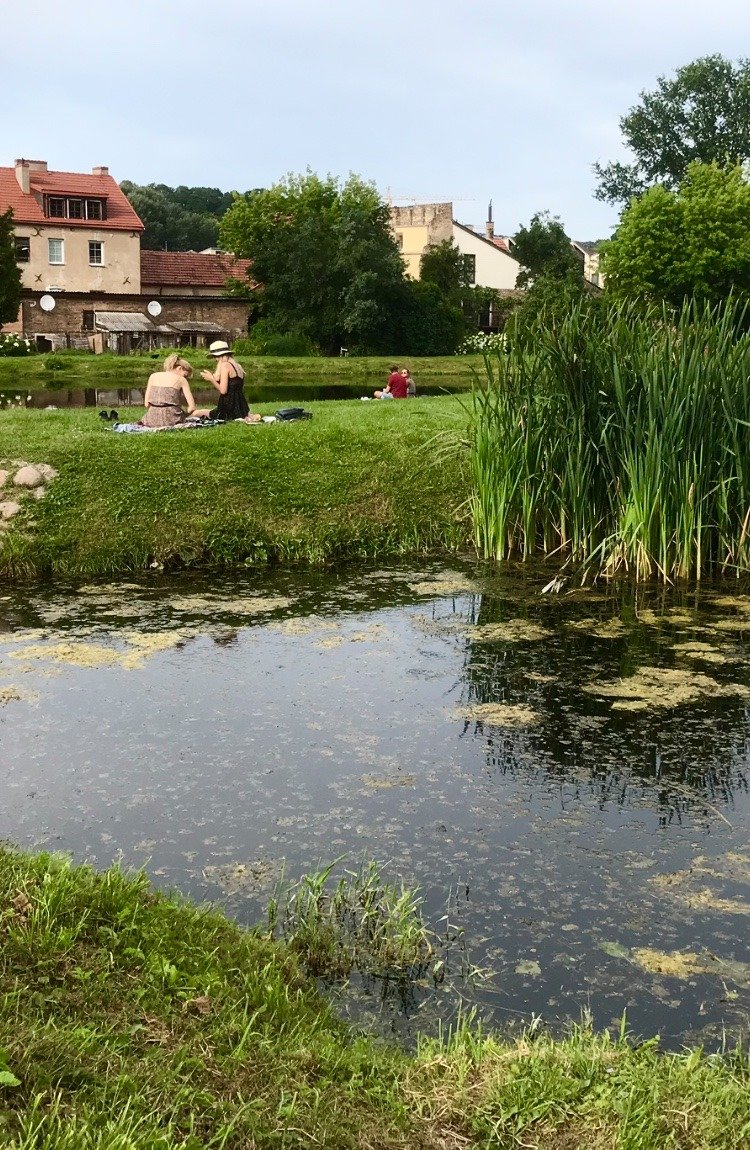 Kudru parko Vilniuje naturaluma zmones naudoja ivairiais budais