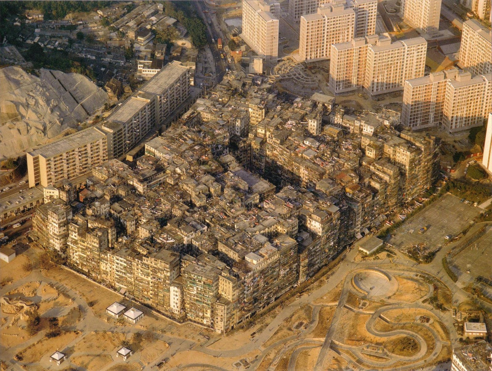 11.Kowloon Walled City 1989 Aerial