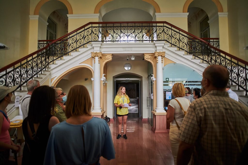Architektas R. Palekas: pastatų fasadai – tik ledkalnio viršūnėlės, paslaptys slypi viduje 3 „Open House Vilnius akimirka. Nuotraukos autorius Vytautas Luchtanas