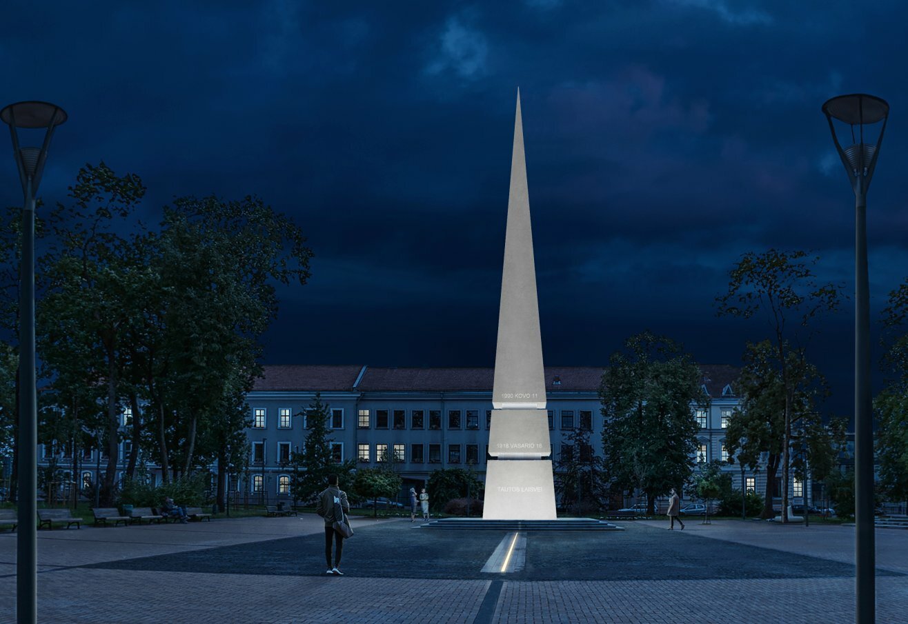 „Archbook“ mėnesio geriausias: „Architektūros linija“ apie architektūros meną, tapusiu gyvenimo linija 6 Paminklas „Tautos Laisve Siauliuose