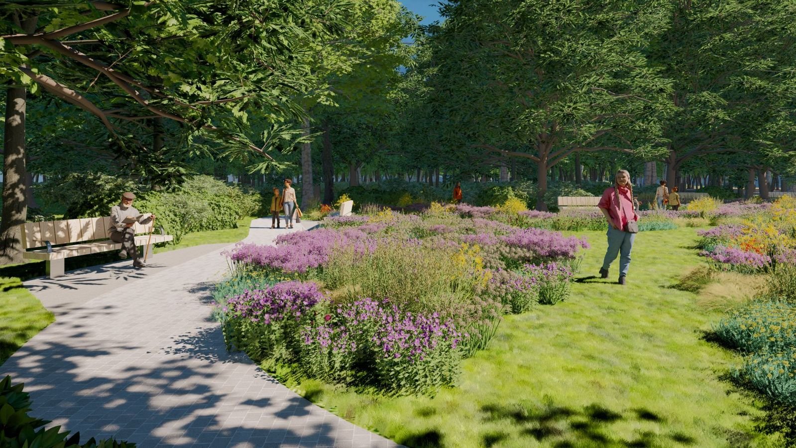 Prie terapinio sodo Kyjive kūrimo reikšmingai prisideda Lietuvos urbanistai 2 Terapinio sodo vizualizacija2