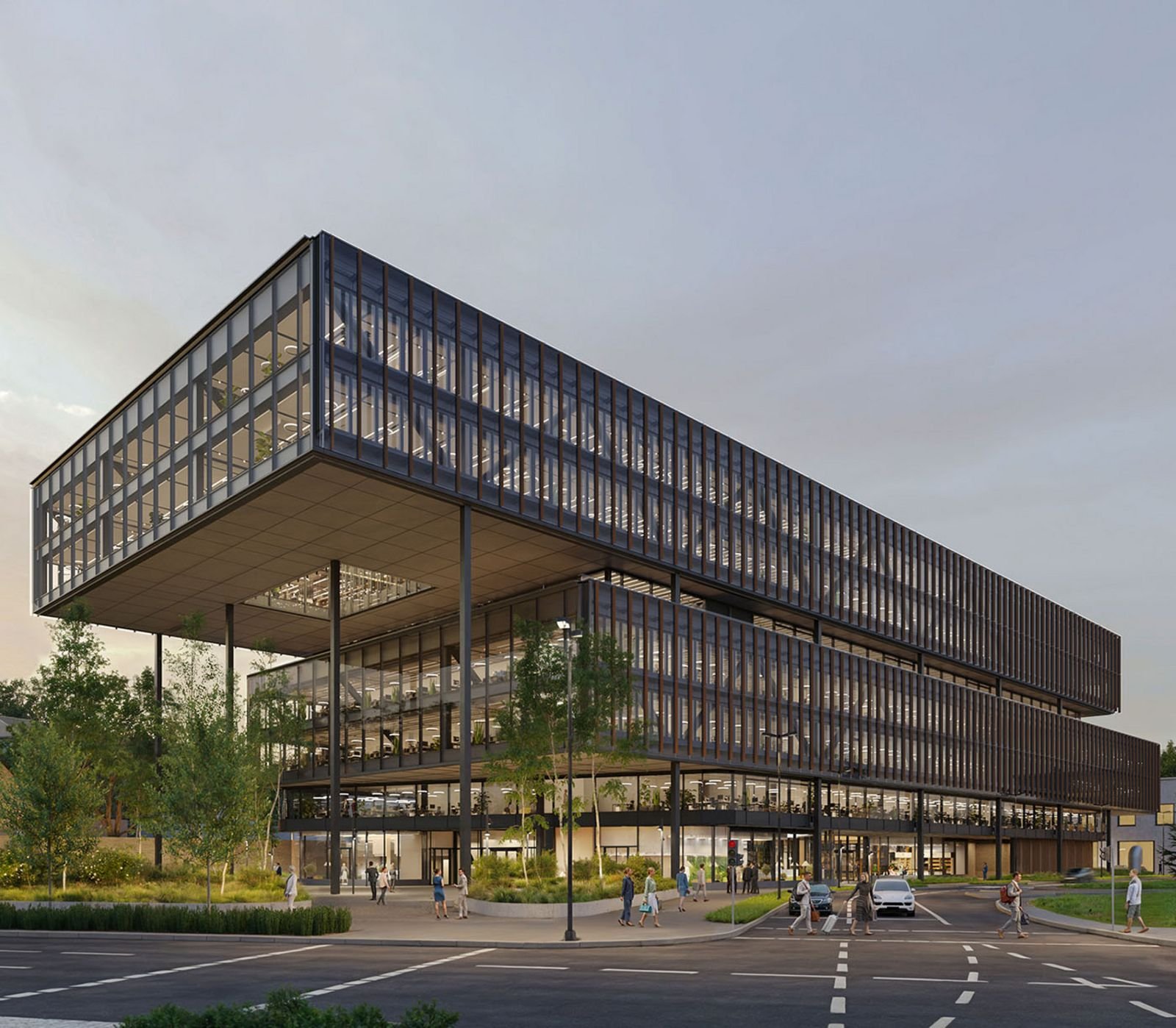 Sostinės Konstitucijos pr. įsibėgėjo verslo centro „Sąvaržėlė“ statybos 5 konstitucijos pr 14a savarzele