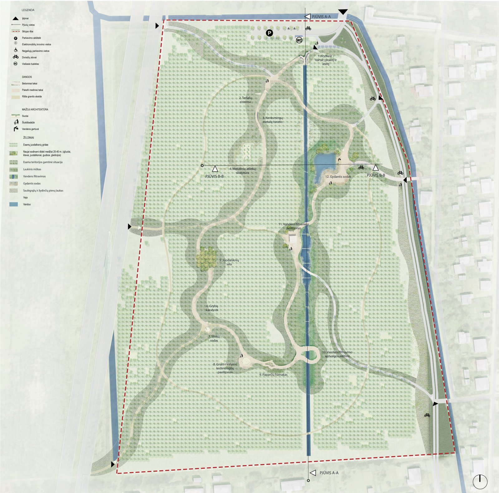 Apleista 62 ha teritorija Panevėžyje taps unikaliu parko kompleksu 5 planas scaled