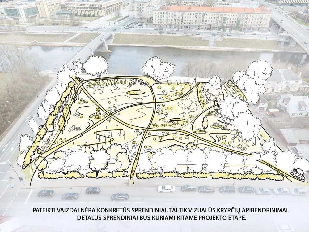Keisis E. Balsio skveras sostinės Žvėryne 3 Ketvirtos krypties iliustracija