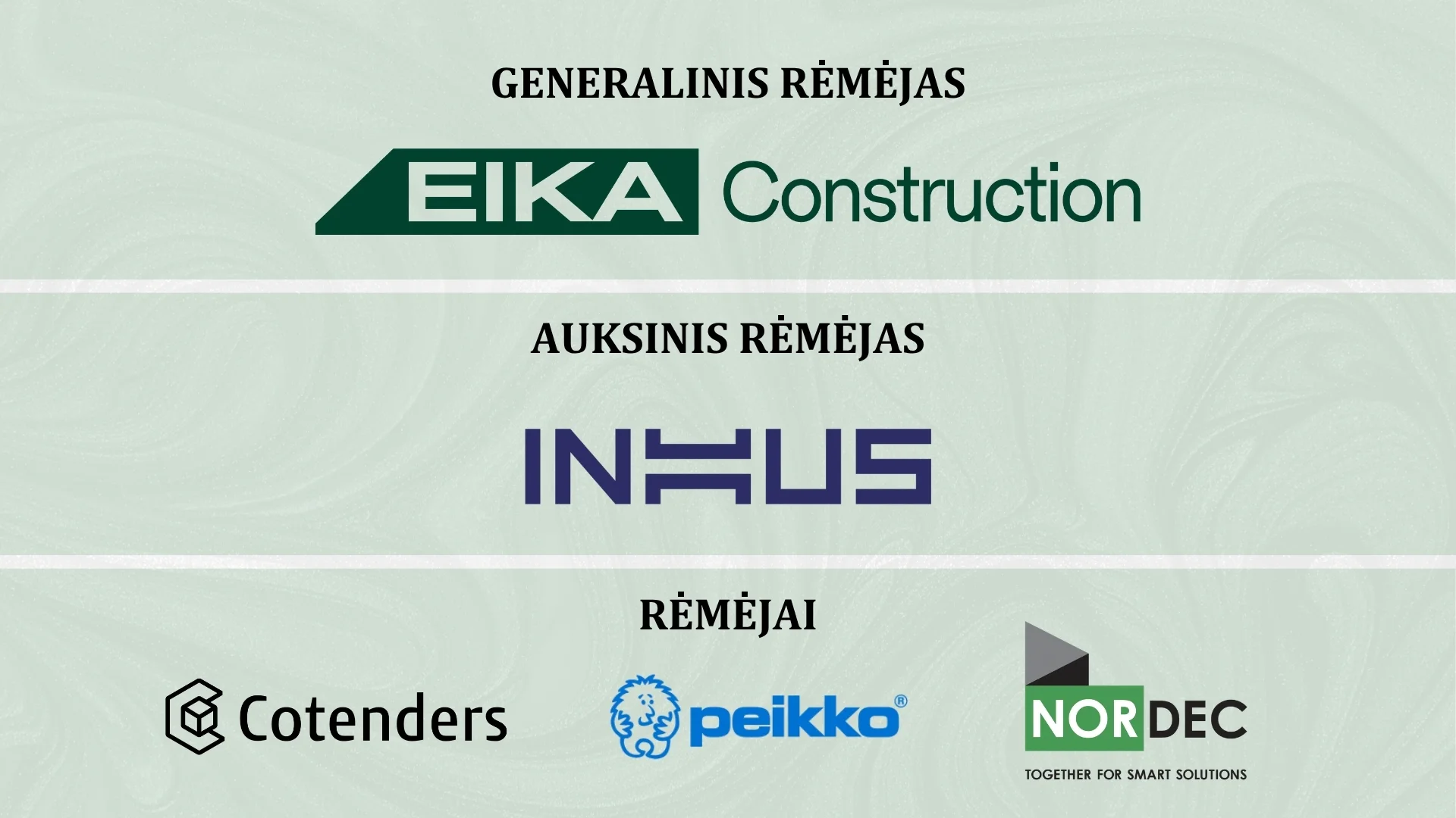 Lietuvos statybininkų bendruomenę kviečia švęsti Statybininkų dieną 6 Statybininkų dienos šventės rėmėjų sąrašas