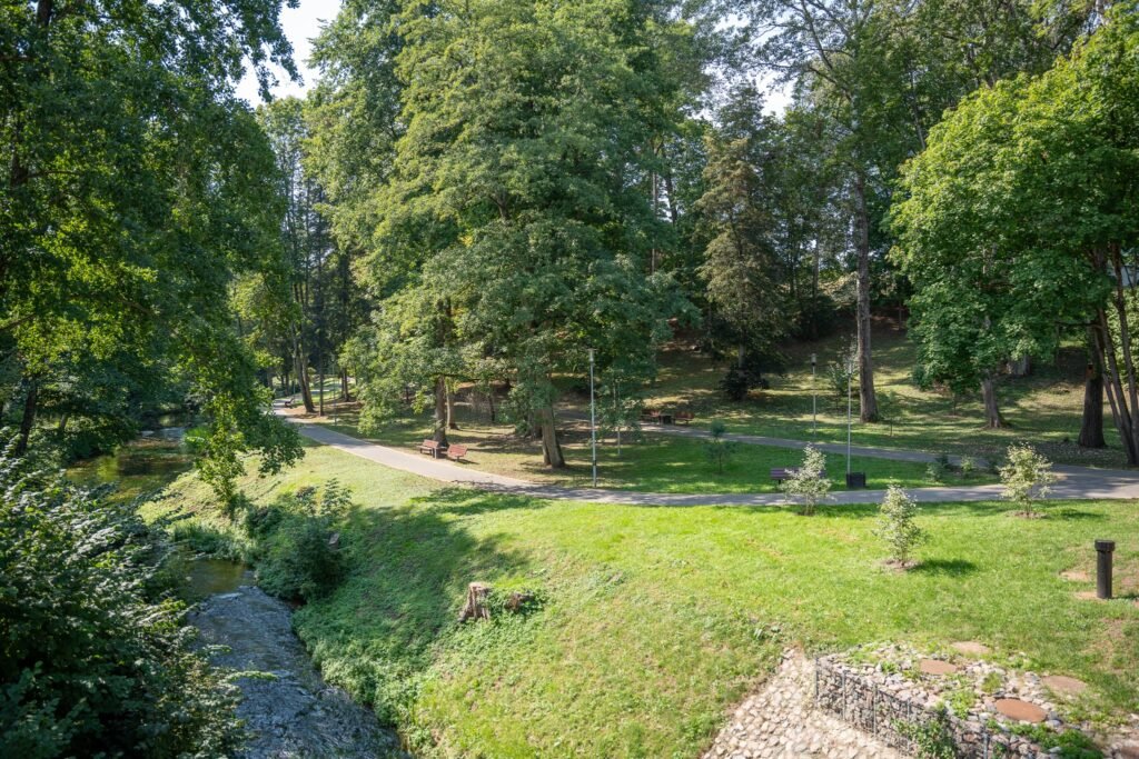 Lakštingalų take – baigiamieji rekonstrukcijos darbai 2 lakstingalu takas 1