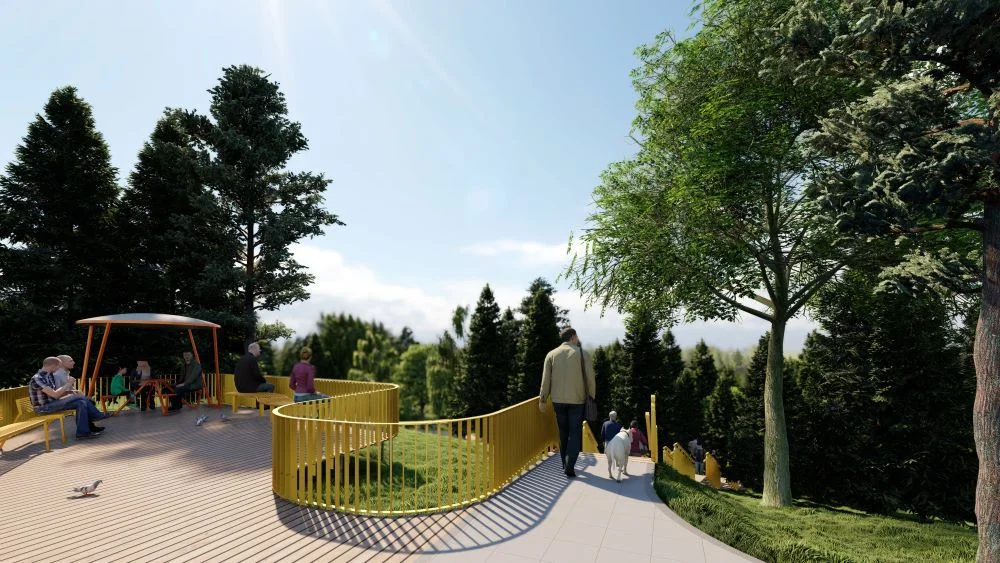Žalia šviesa išskirtinės tematikos poilsio erdvei Tarandėje: jau išduotas statybos leidimas 2 Tarandes skveras Vilniaus vystymo kompanijos vizualizacija 1