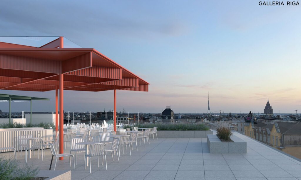 Prekybos centras „Galleria Riga“ atvers aukščiausią viešąją aikštę Rygoje 3 original GalleriaRigaterasa3
