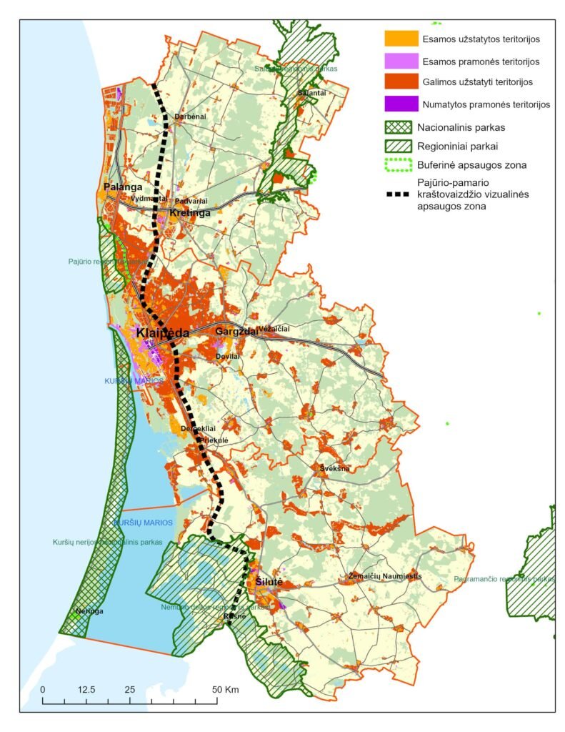 Būtini spręsti teritorijų planavimo klausimai, siekiant darnaus miestų urbanistinio vystymo 7 Lietuvos pajurys BP Urbanistines pletros planavimas 3
