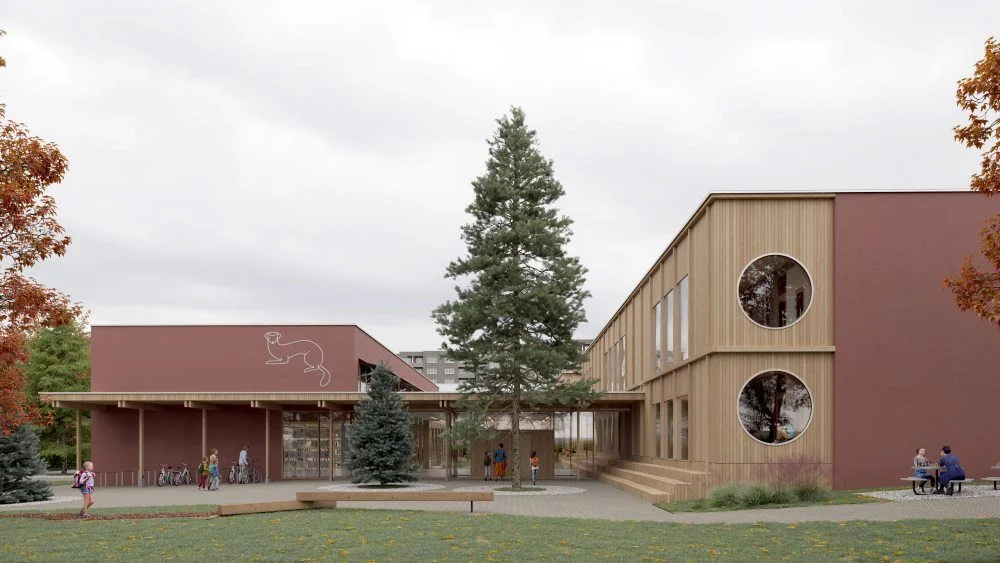 Vilniuje įžiebta žalia šviesa Šeškinės pradinės mokyklos transformacijai 2 Seskines m kla S A Atelier vizualizacija 2