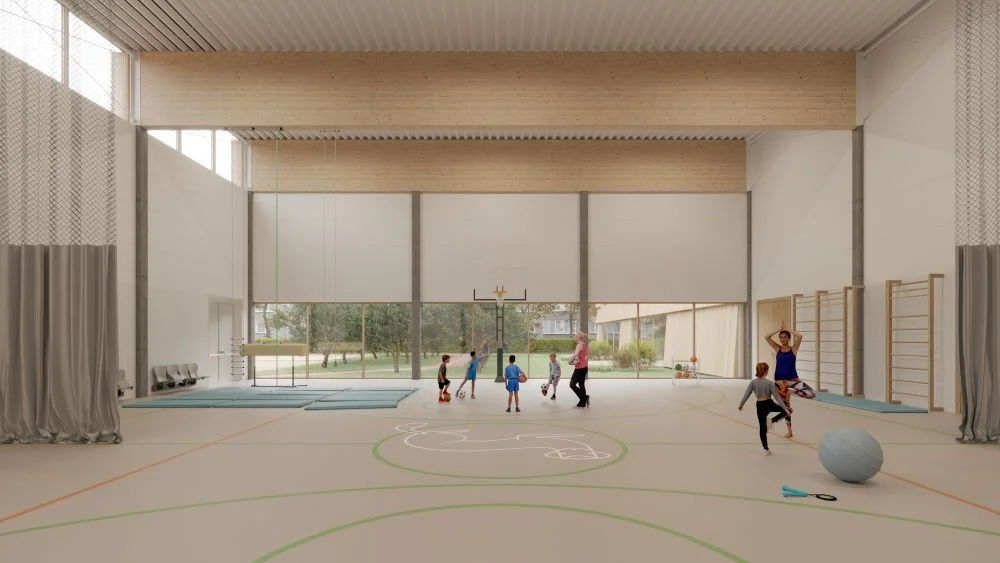 Vilniuje įžiebta žalia šviesa Šeškinės pradinės mokyklos transformacijai 4 Seskines m kla S A Atelier vizualizacija 5