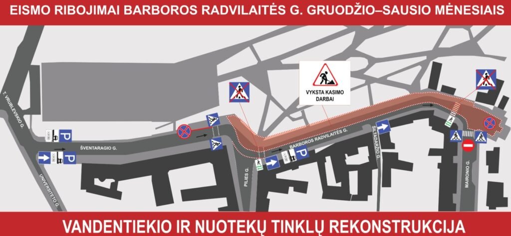 Prasideda Barboros Radvilaitės ir Maironio gatvių Vilniuje atnaujinimas: bus sutvarkytos iš pagrindų 4 2025 11 28 12h57 20