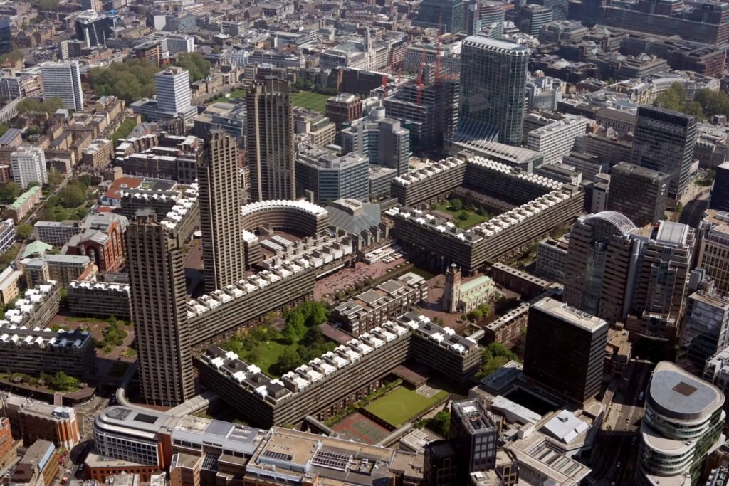 Barbican kompleksas Anglija paveldo apsauga
