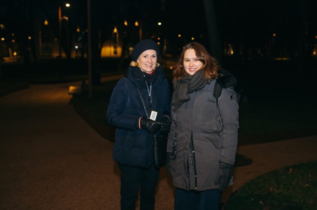 Parko atnaujinima kurusios architektes Lolita Vileikiene ir Julija Musteikyte Mora