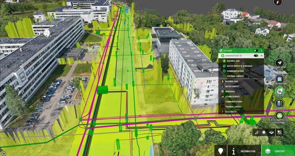 Skaitmeninis pastatų priežiūros ir eksploatacijos modeliavimas: duomenų integracijos iššūkiai ir galimi sprendimai 3 19. KTU Campus Utilities3D