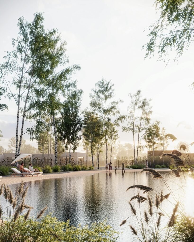 Vilniaus rajono plėtra tęsiasi: Bukiškyje kyla išraiškingas „premium“ klasės kvartalas 7 7 ROOTHAUS NUMO vizualizacija