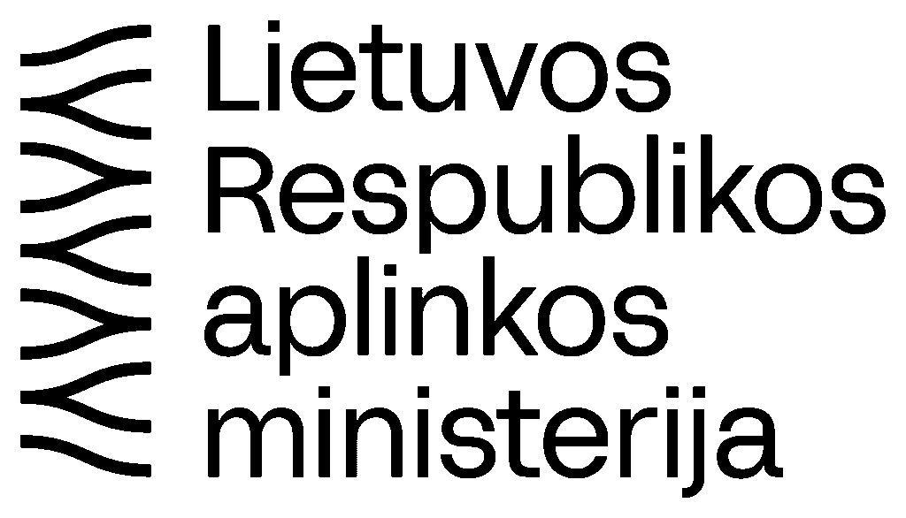Supernamai / SA.LT paroda 2026 Vilniuje 22 Aplinkos ministerija Logotipas Pagrindinis Juodas