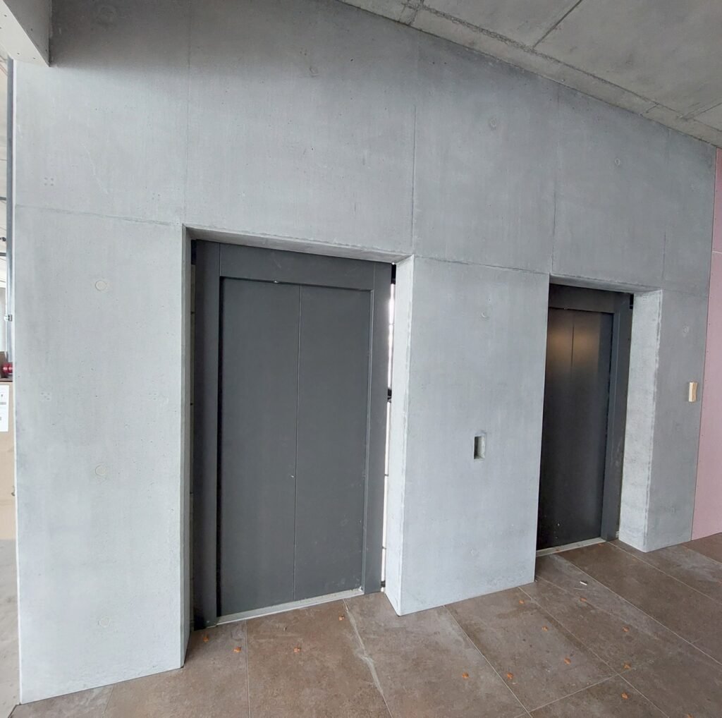 Apdailinio betono įrengimas. Nuo ko pradėti? 2 Lifto sienos 01