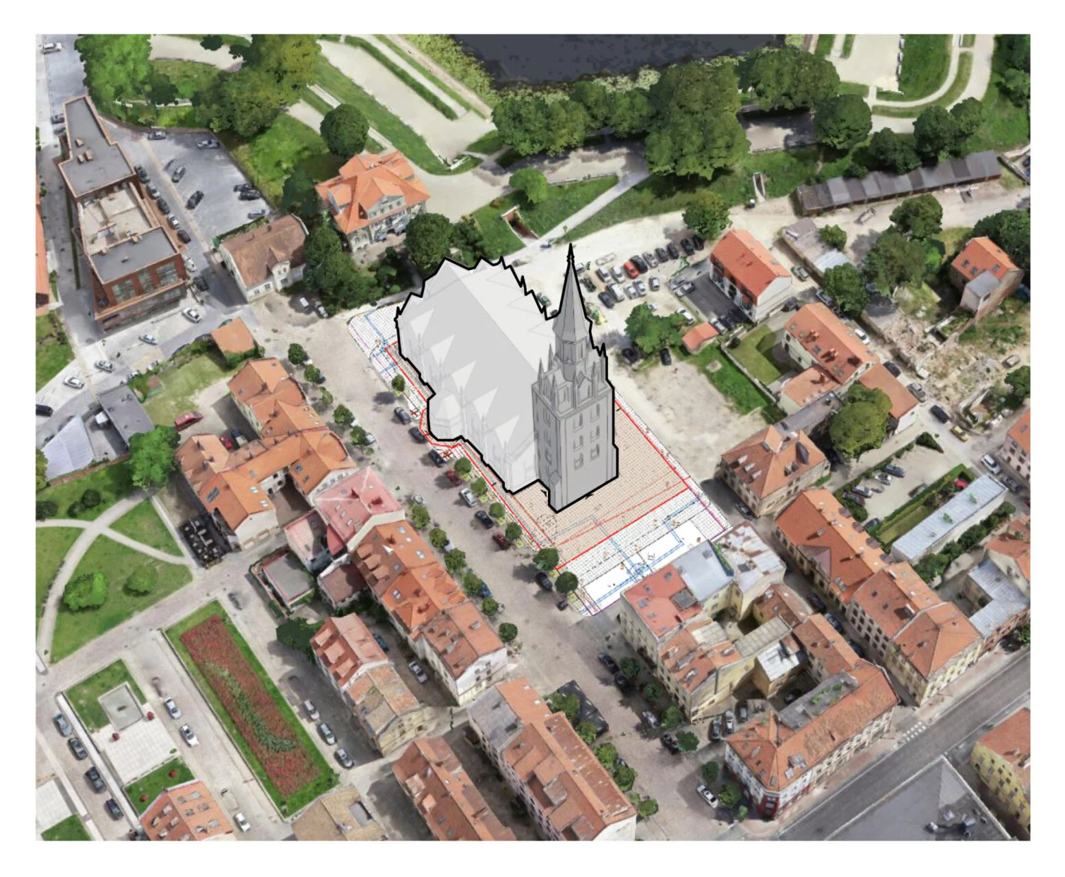 Klaipėdos ambicija – atstatyti šv. Jono bažnyčios bokštą: jau parengti projektiniai pasiūlymai 2 Klaipėdos šv. jono vizualizacija