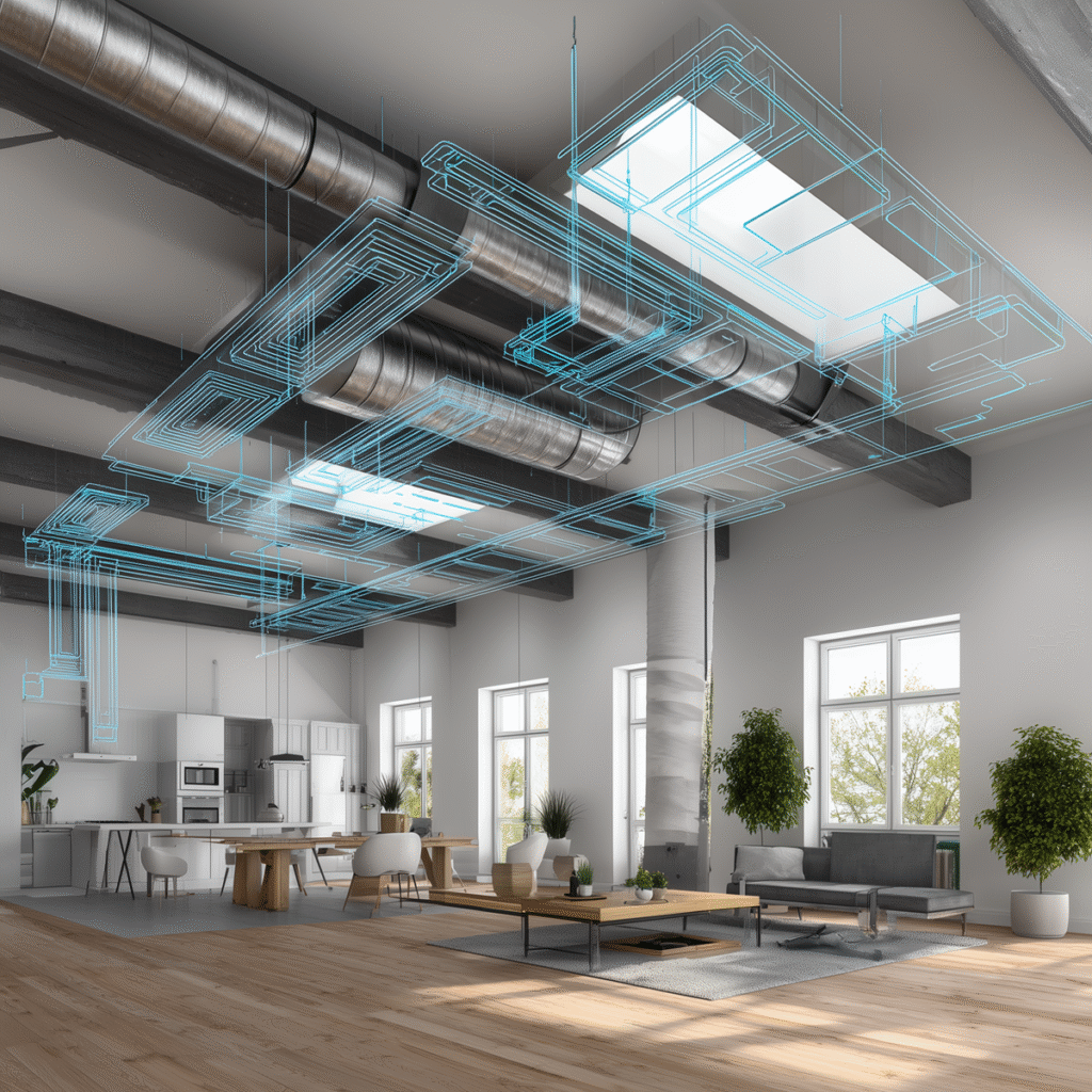 Inžinerinių sistemų lankstumas: investicija, kuri atsiperka su laiku 3 u4388828451 interior with hvac system design overlay showing ai c66c67ba f976 4972 a013 829d54087b28