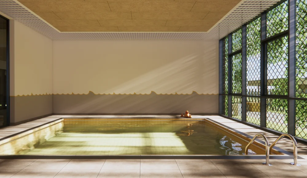 Vilniuje pradėtas statyti dar vienas modernus darželis 2 Baseinas 2 UAB Atamis vizualizacija